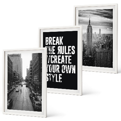 Billedvæg inspiration Inspiration til byens gader i sort og hvid