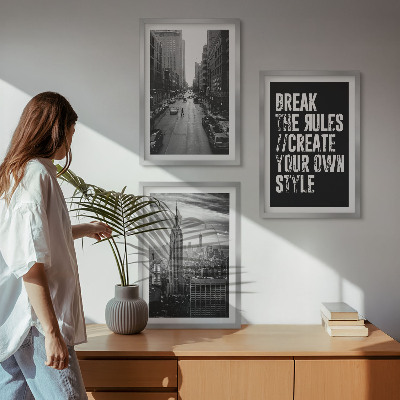 Billedvæg inspiration Inspiration til byens gader i sort og hvid