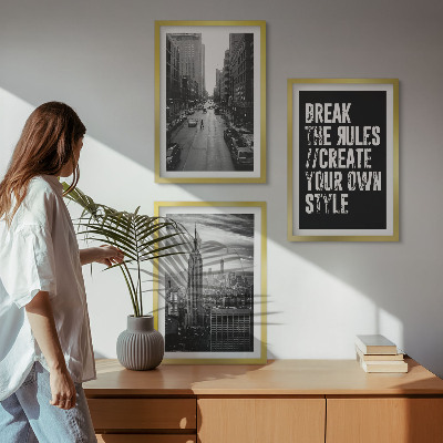 Billedvæg inspiration Inspiration til byens gader i sort og hvid