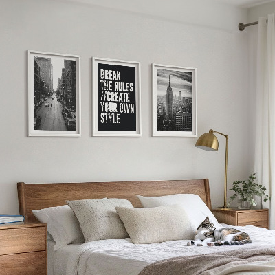 Billedvæg inspiration Inspiration til byens gader i sort og hvid