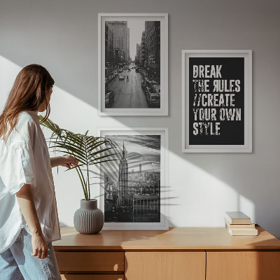Billedvæg inspiration Inspiration til byens gader i sort og hvid