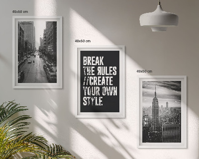 Billedvæg inspiration Inspiration til byens gader i sort og hvid