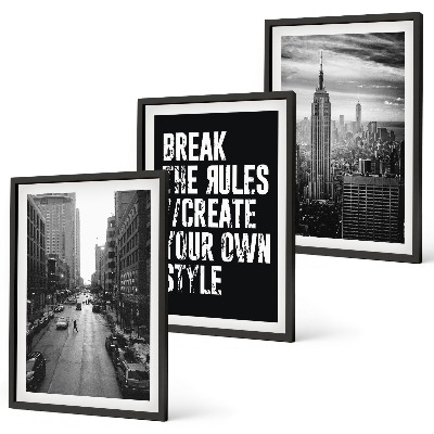 Billedvæg inspiration Inspiration til byens gader i sort og hvid