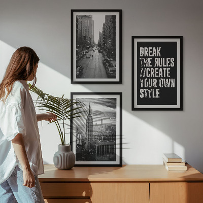 Billedvæg inspiration Inspiration til byens gader i sort og hvid