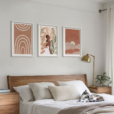 Billedvæg inspiration Boho abstrakte former