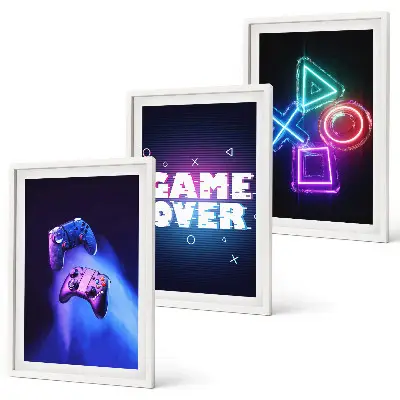 Billedsæt med Game Over gamepads sengesæt til soveværelset