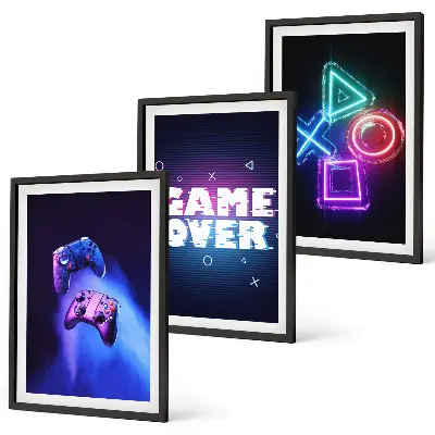 Billedsæt med Game Over gamepads sengesæt til soveværelset