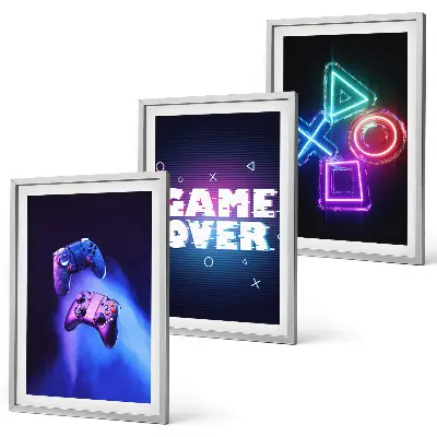 Billedsæt med Game Over gamepads sengesæt til soveværelset