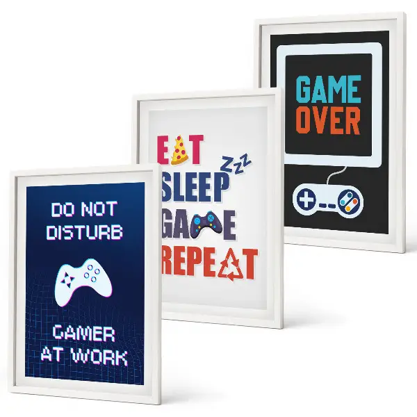 Vægdekoration til gaming inspiration til gamer-rummet