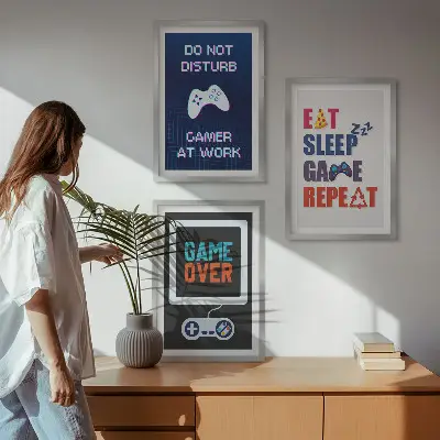 Vægdekoration til gaming inspiration til gamer-rummet