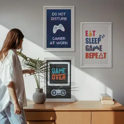 Vægdekoration til gaming inspiration til gamer-rummet