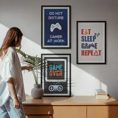 Vægdekoration til gaming inspiration til gamer-rummet
