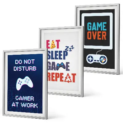 Vægdekoration til gaming inspiration til gamer-rummet