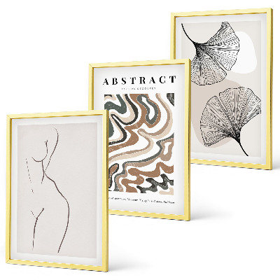 Billedvæg inspiration Abstrakte boho mønstre former