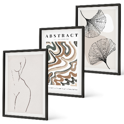 Billedvæg inspiration Abstrakte boho mønstre former