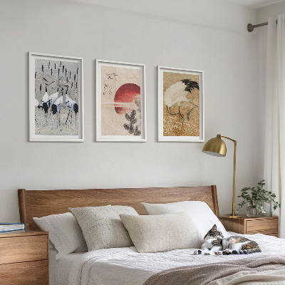 Billedvæg inspiration Japanske traner landskab
