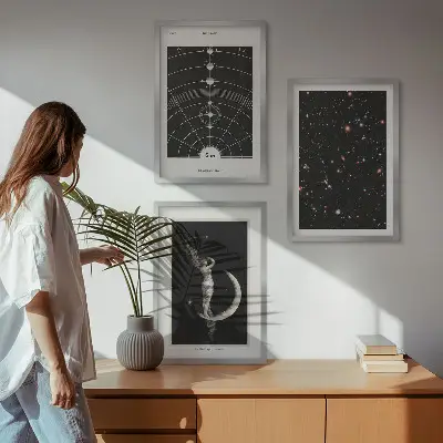 Solsystemets natfigur billedvæg til inspiration