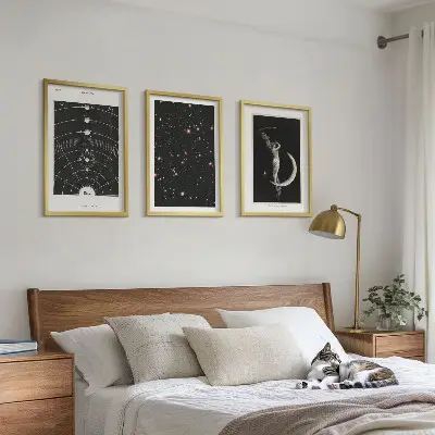 Solsystemets natfigur billedvæg til inspiration