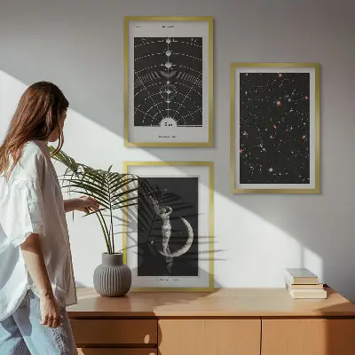Solsystemets natfigur billedvæg til inspiration