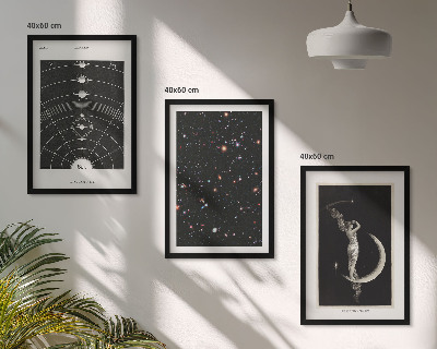 Billedvæg inspiration Solsystemets natfigur