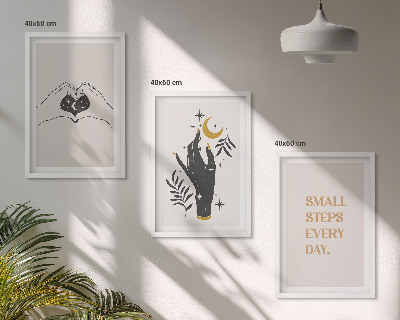 Billedsæt til soveværelset Minimalistiske boho-illustrationer