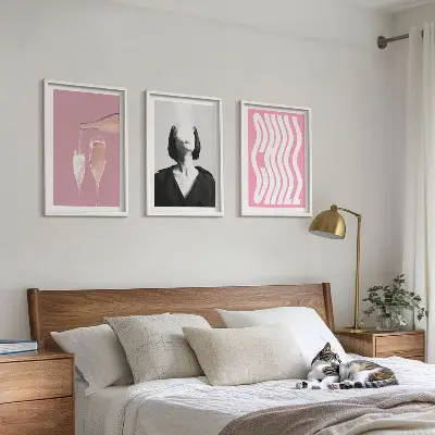 Billedvæg inspiration stilfuldt portræt af champagne og afslapning