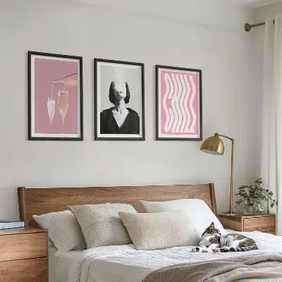 Billedvæg inspiration stilfuldt portræt af champagne og afslapning