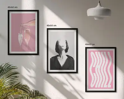 Billedvæg inspiration stilfuldt portræt af champagne og afslapning
