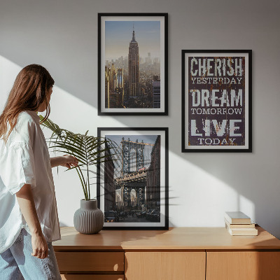 Billedsæt til soveværelset Citat om landskaber i New York