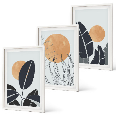 Billedvæg inspiration Plantemønstre store sole minimalistiske