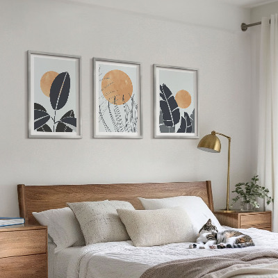 Billedvæg inspiration Plantemønstre store sole minimalistiske