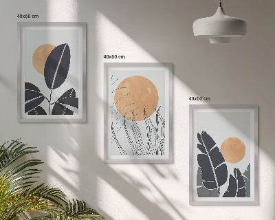 Billedvæg inspiration Plantemønstre store sole minimalistiske