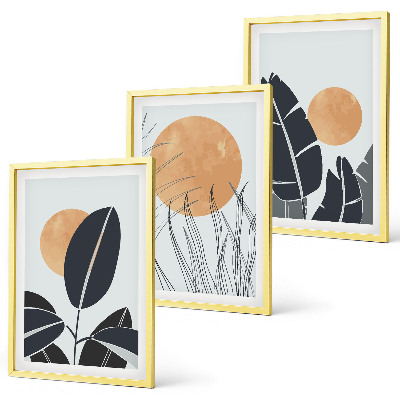 Billedvæg inspiration Plantemønstre store sole minimalistiske