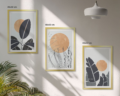 Billedvæg inspiration Plantemønstre store sole minimalistiske