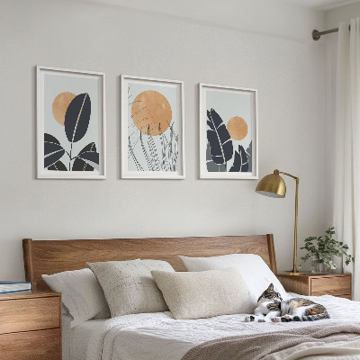 Billedvæg inspiration Plantemønstre store sole minimalistiske