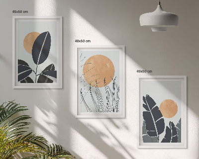 Billedvæg inspiration Plantemønstre store sole minimalistiske