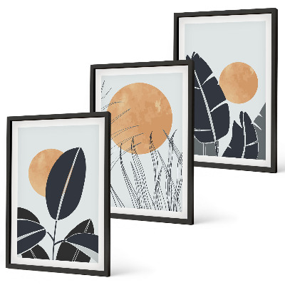 Billedvæg inspiration Plantemønstre store sole minimalistiske