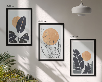 Billedvæg inspiration Plantemønstre store sole minimalistiske