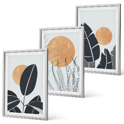 Billedvæg inspiration Plantemønstre store sole minimalistiske