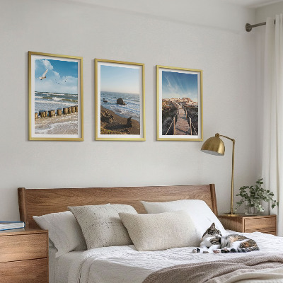 Billedvæg inspiration strand bølger himmel mole gang