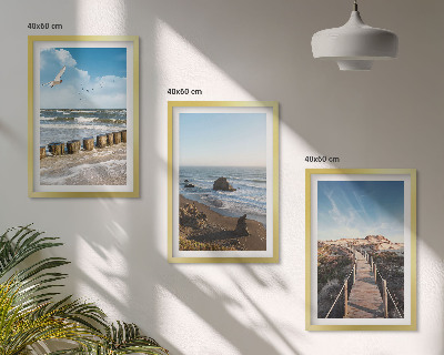 Billedvæg inspiration strand bølger himmel mole gang