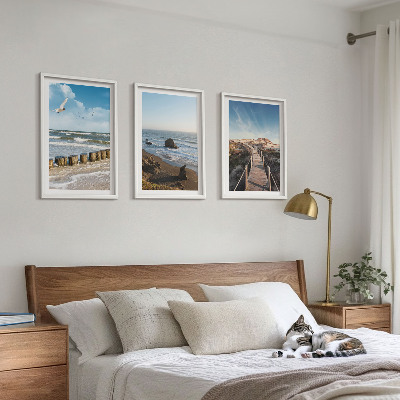 Billedvæg inspiration strand bølger himmel mole gang