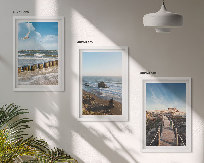 Billedvæg inspiration strand bølger himmel mole gang