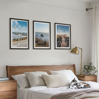 Billedvæg inspiration strand bølger himmel mole gang