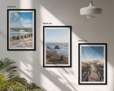 Billedvæg inspiration strand bølger himmel mole gang
