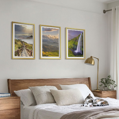 Billedvæg inspiration Bjerglandskaber vandfald
