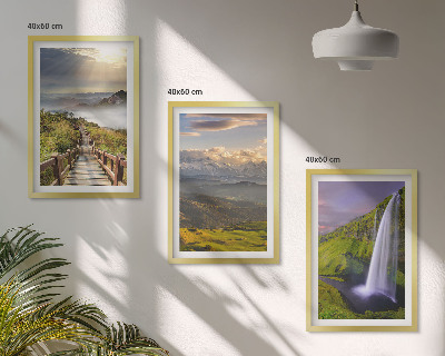 Billedvæg inspiration Bjerglandskaber vandfald