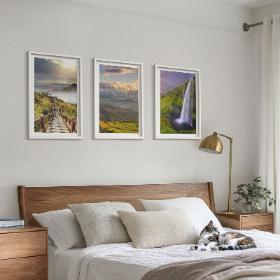 Billedvæg inspiration Bjerglandskaber vandfald