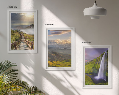Billedvæg inspiration Bjerglandskaber vandfald