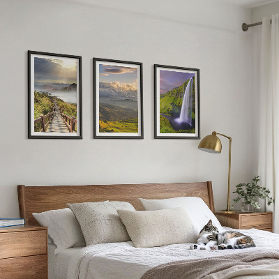 Billedvæg inspiration Bjerglandskaber vandfald